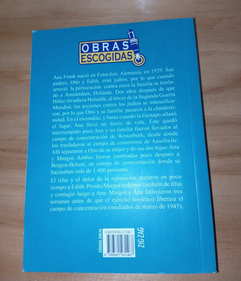 Libro Diario de Ana Frank Edición Zig-Zag - 5