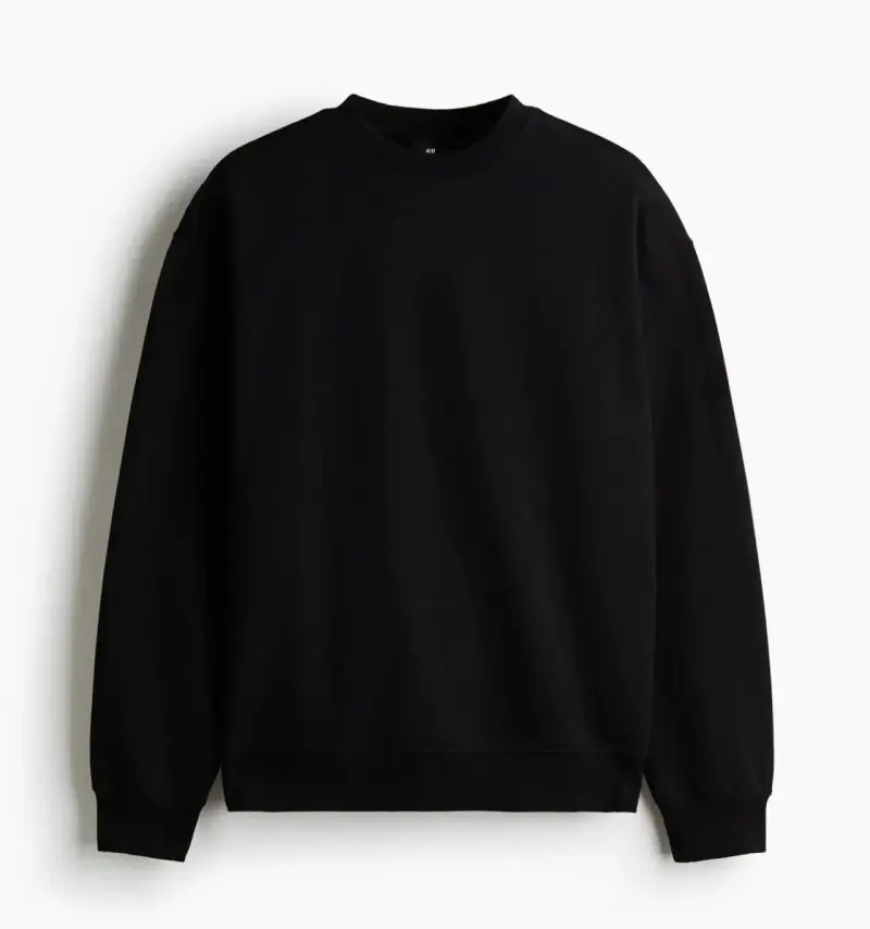 Polerón con capucha unisex H&M en negro y gris - 2