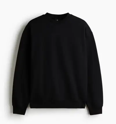 Polerón con capucha unisex H&M en negro y gris - miniatura 2