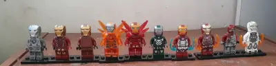 Set de figuras de acción tipo LEGO de superhéroes - miniatura 5