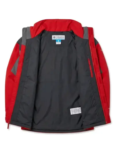 Chaqueta impermeable roja Columbia para hombre - miniatura 1