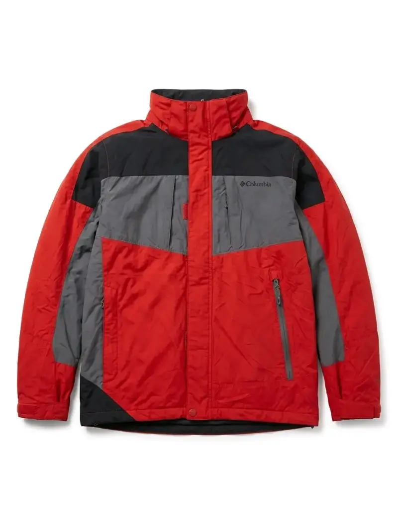 Chaqueta impermeable roja Columbia para hombre - 2
