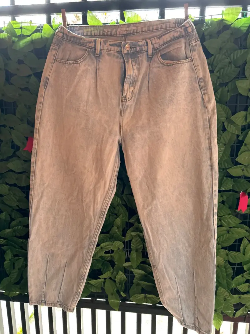 Jeans de mezclilla Sybilla talle alto
