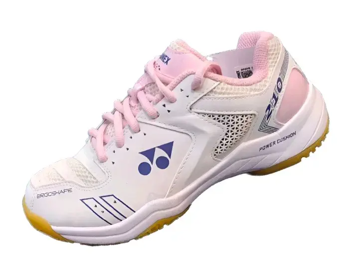 Zapatillas deportivas Yonex Power Cushion blancas y rosadas
