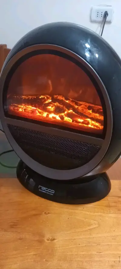 Calefactor eléctrico Recco con efecto llama - miniatura 1
