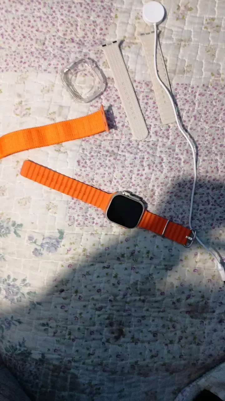 Reloj inteligente con correa naranja vibrante - 6