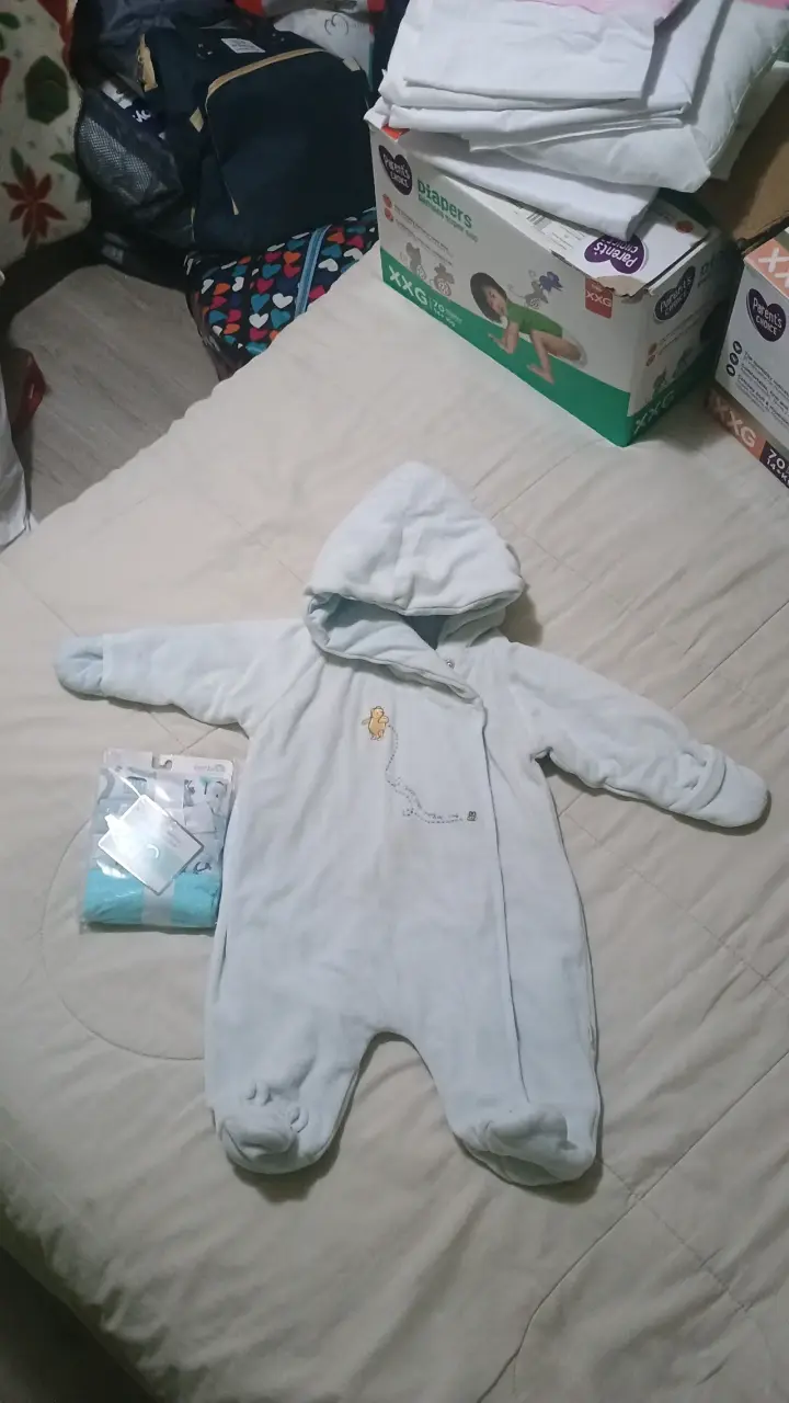 Enterito de bebé polar con capucha 3-6 meses - 3