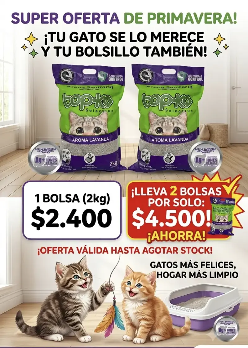Arena Sanitaria Topko Aroma 2 kilos - 1