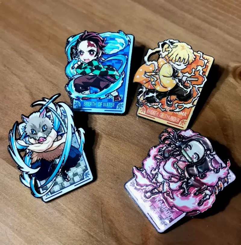Set de pines de Kimetsu no Yaiba