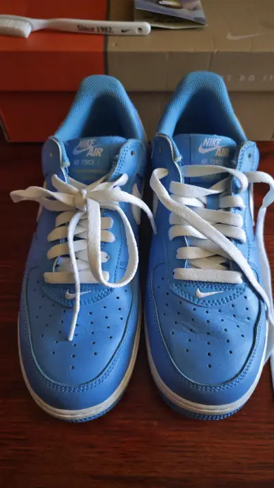 Zapatillas Nike Air Force 1 azules - miniatura 3