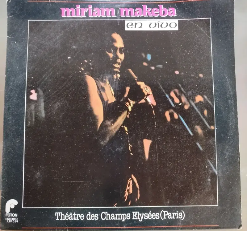 Vinilo Miriam Makeba en Vivo París - 1