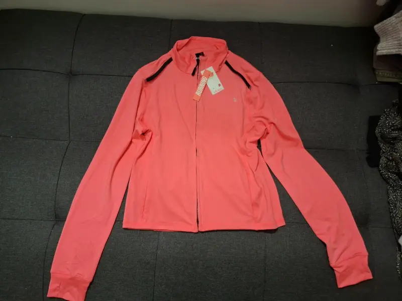 Poleron deportivo rosa para mujer