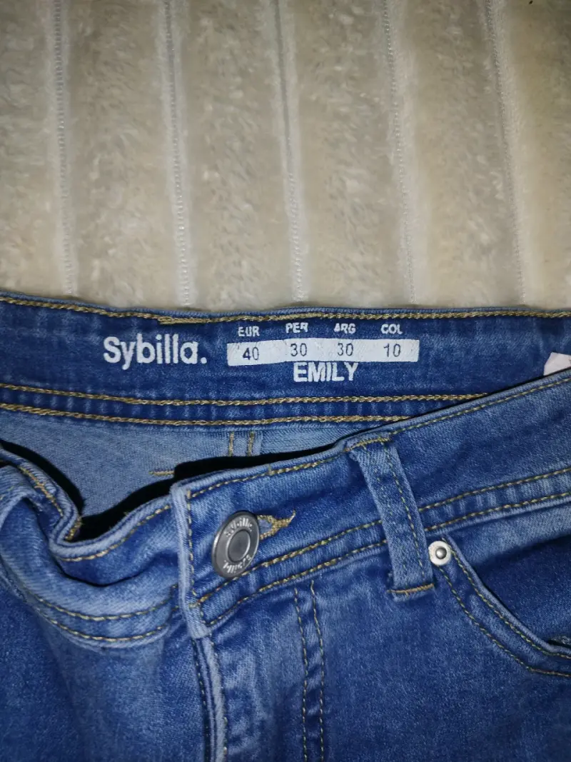 Jeans cargo azul para mujer Sybilla Emily - 2