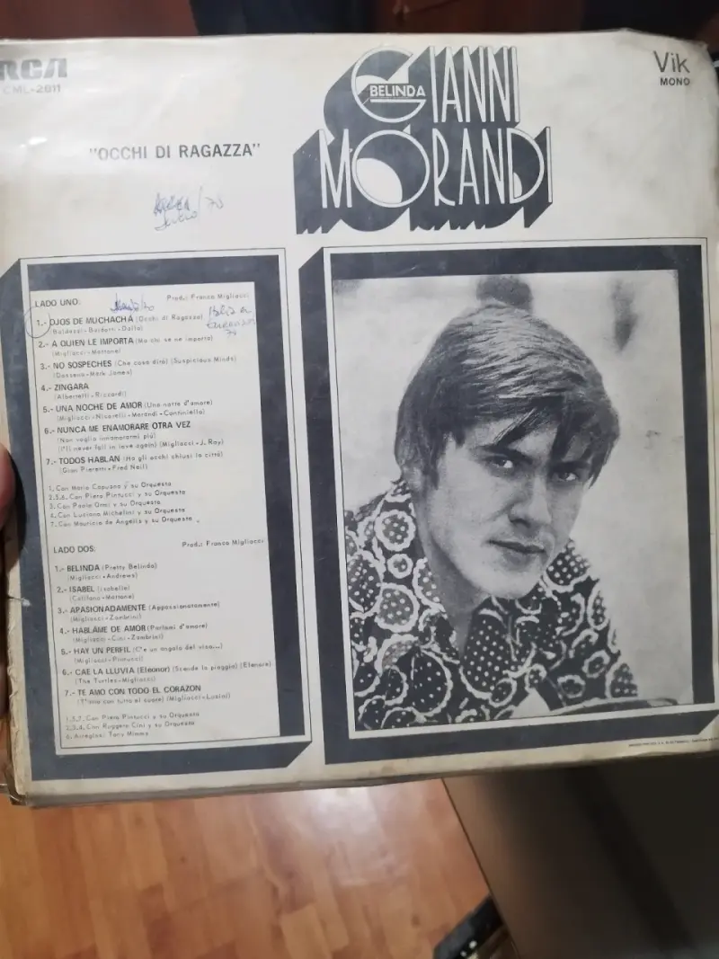 Vinilo Gianni Morandi Occhi Di Ragazza - 2