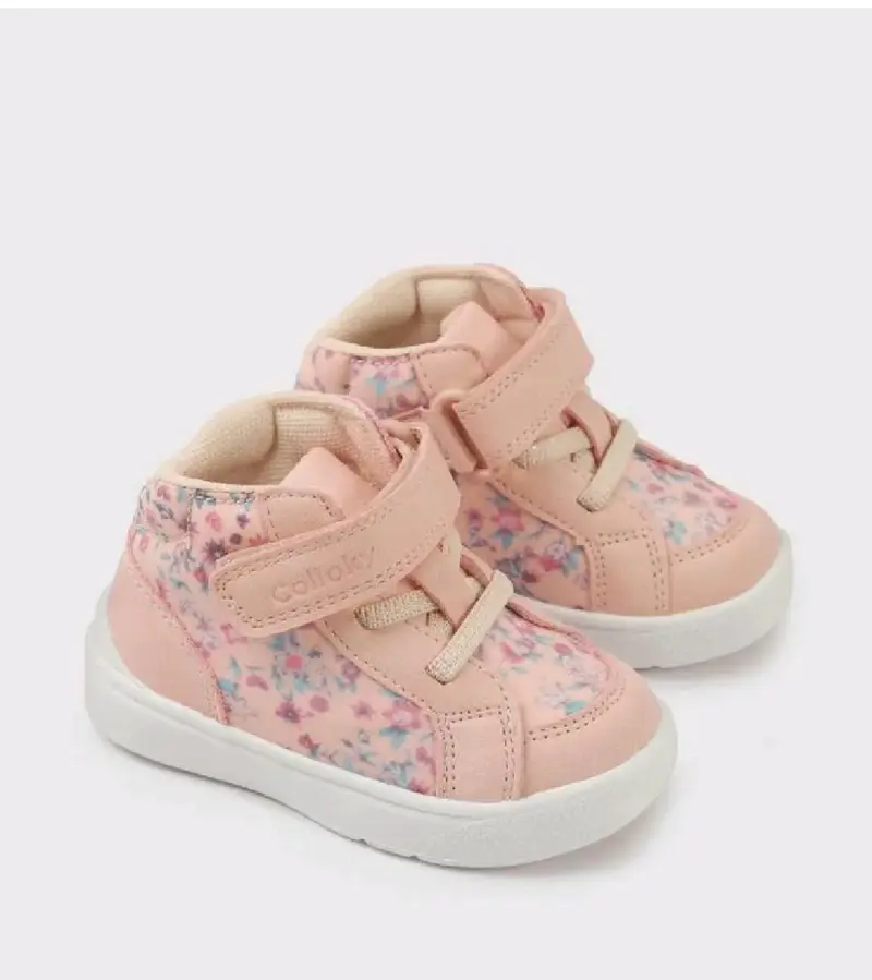 Zapatillas para niña rosas con diseño floral
