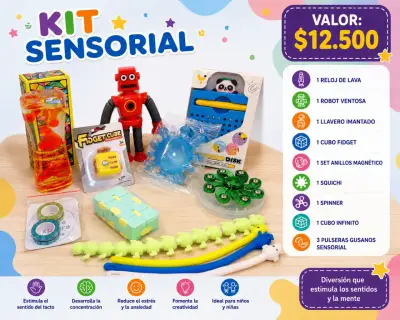 Kit Sensorial para Niños con Juguetes Educativos - miniatura 1