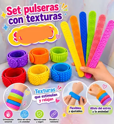Set de paletas sensoriales de silicona coloridas - miniatura 2