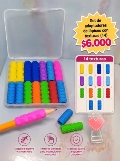 Set de protectores de lápiz de silicona coloridos - miniatura 3