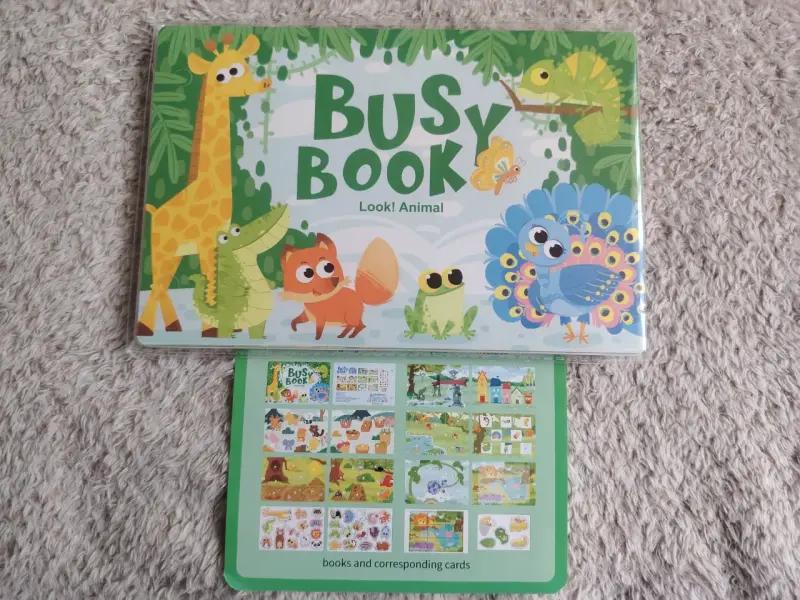 Libro de actividades con velcro para niños - 4