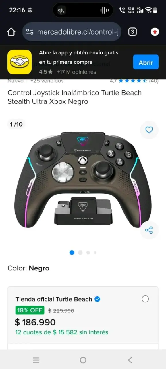 Control Joystick Inalámbrico Turtle Beach Stealth Ultra para Xbox - 1