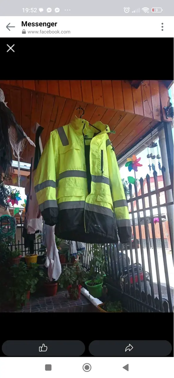Chaqueta reflectante de seguridad amarilla