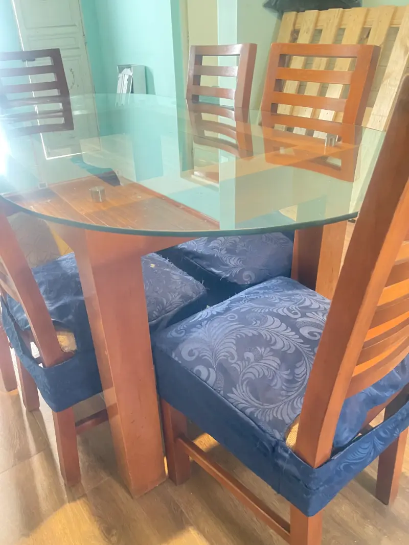comedor de vidrio y de madera nativa lenga - 2