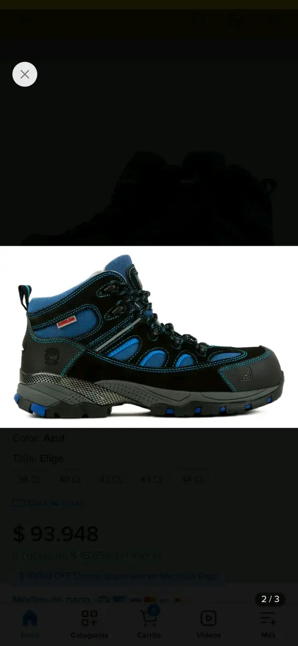 Botas de trekking Climber azul para hombre - 2