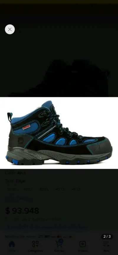 Botas de trekking Climber azul para hombre - miniatura 2