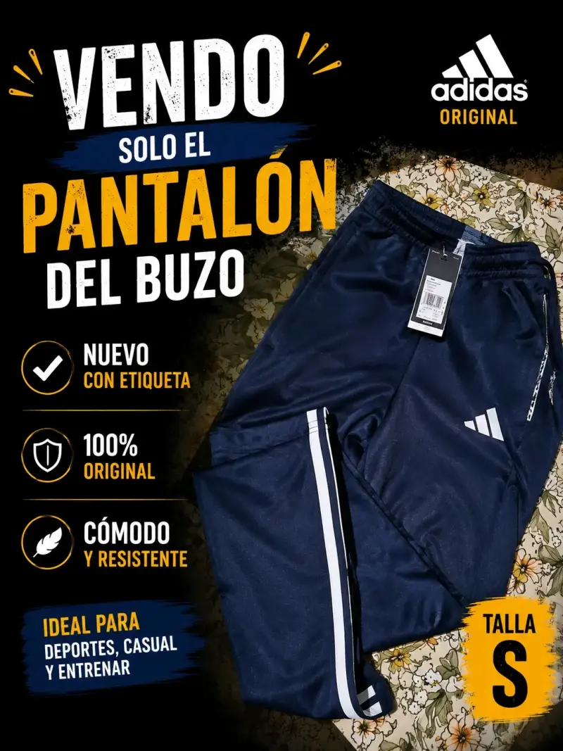 Pantalón de buzo Adidas original nuevo