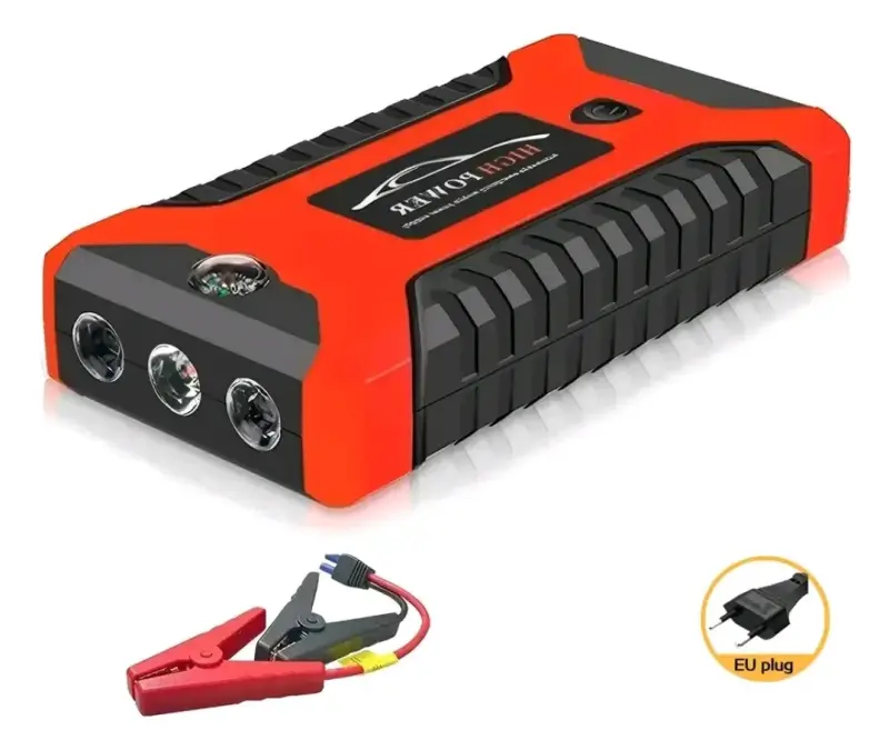 Arrancador de Batería Portátil con Linterna LED