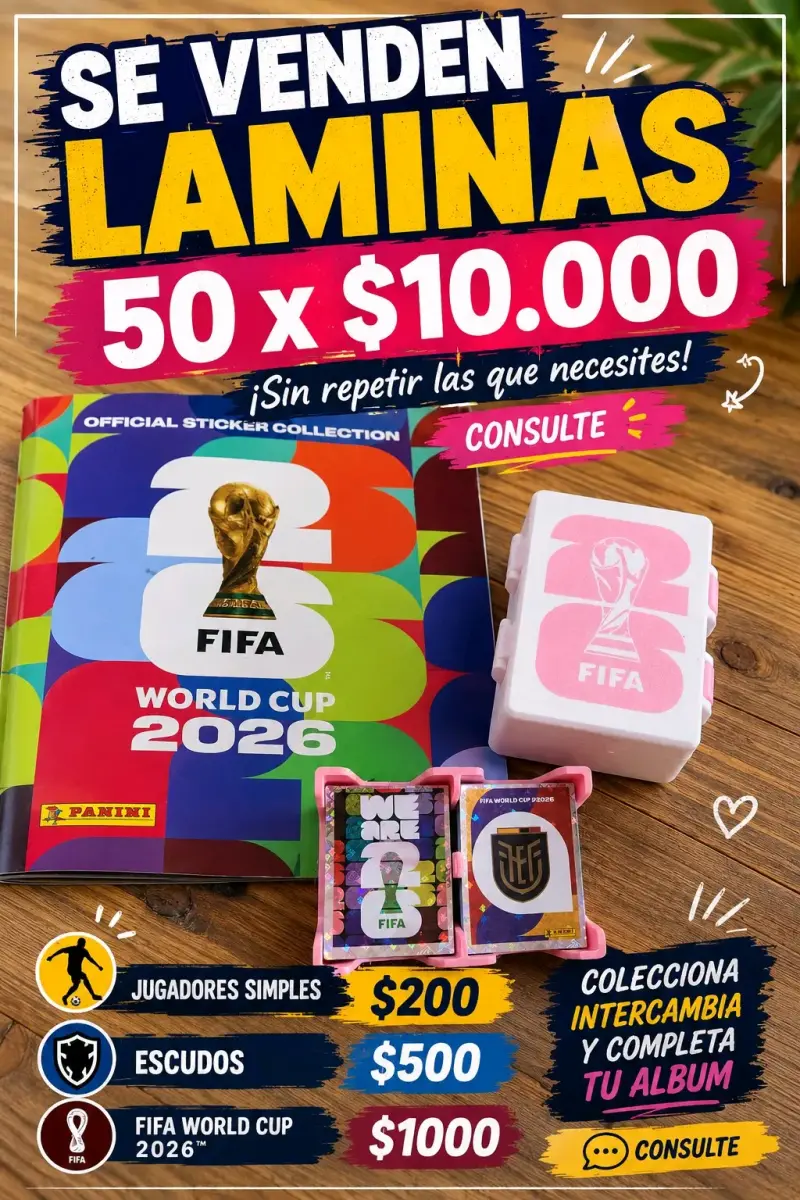 Láminas Panini Mundial FIFA 2026