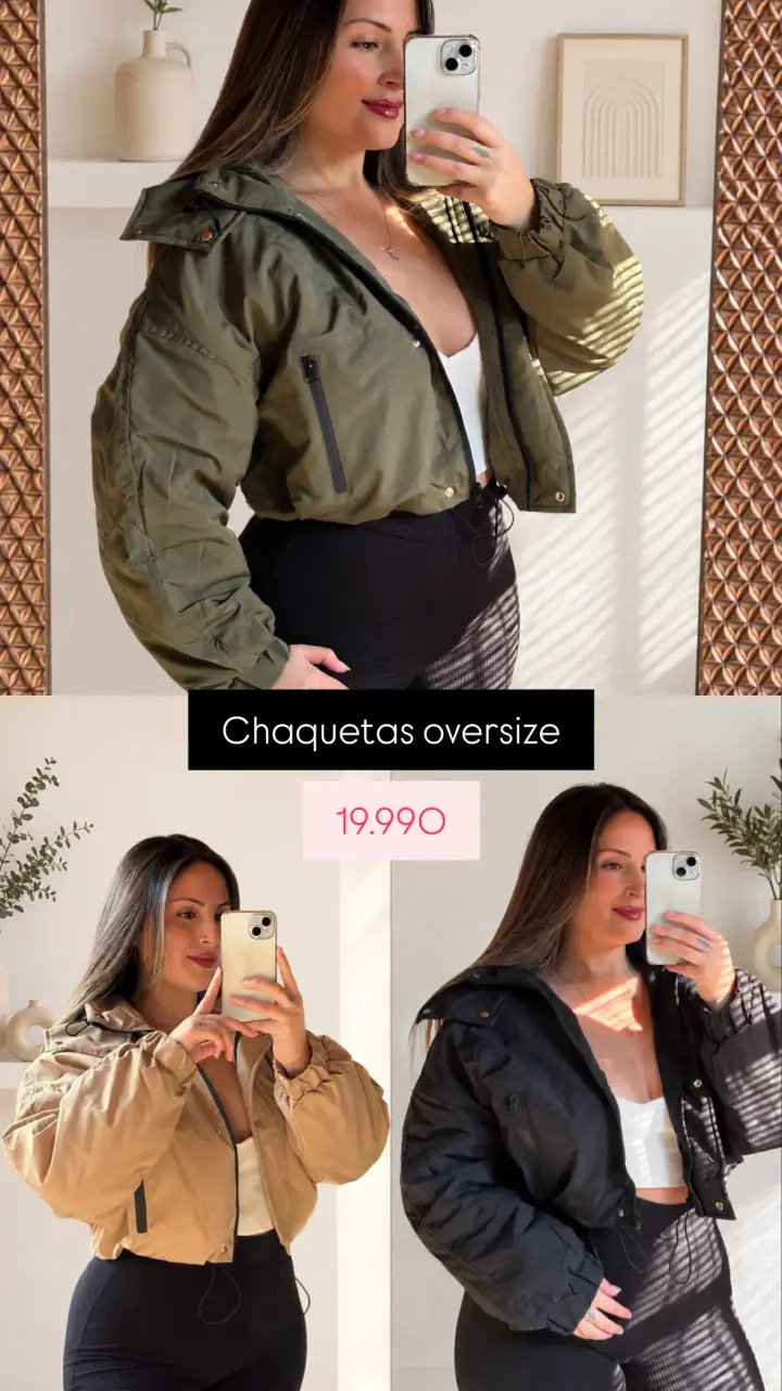 Chaqueta Oversize Mujer en Varios Colores - 4