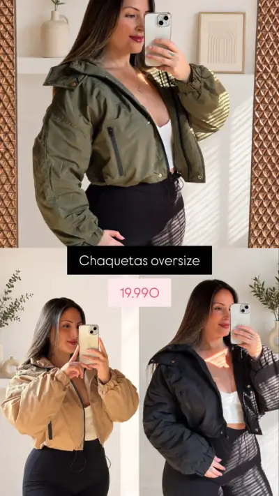 Chaqueta Oversize Mujer en Varios Colores - miniatura 4