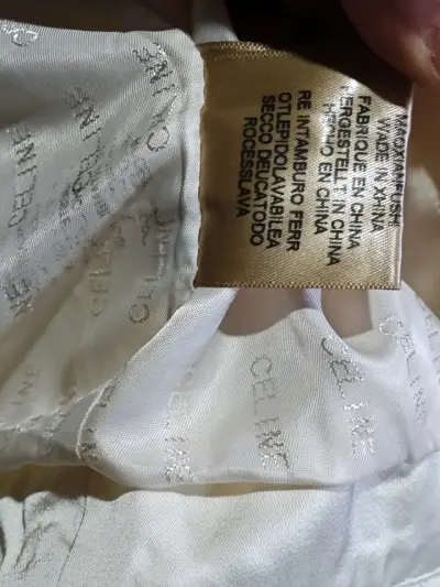 Chaqueta de encaje blanca elegante celine talla M - miniatura 5
