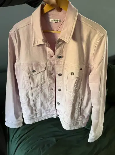 Chaqueta de mezclilla rosa Tommy Hilfiger - miniatura 1