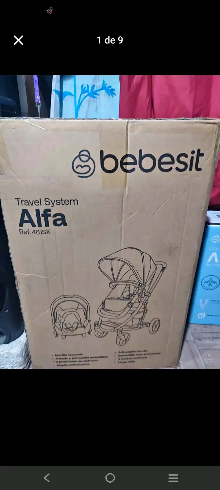 Coche de bebé Bebesit Alfa con silla de auto - 1