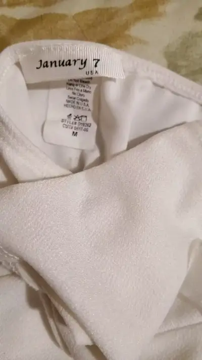 Vestido blanco y azul para mujer - miniatura 5