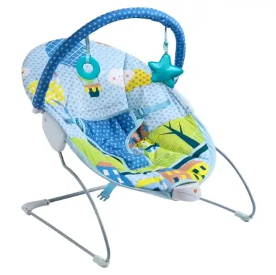 Silla mecedora para bebé con juguetes colgantes - miniatura 1