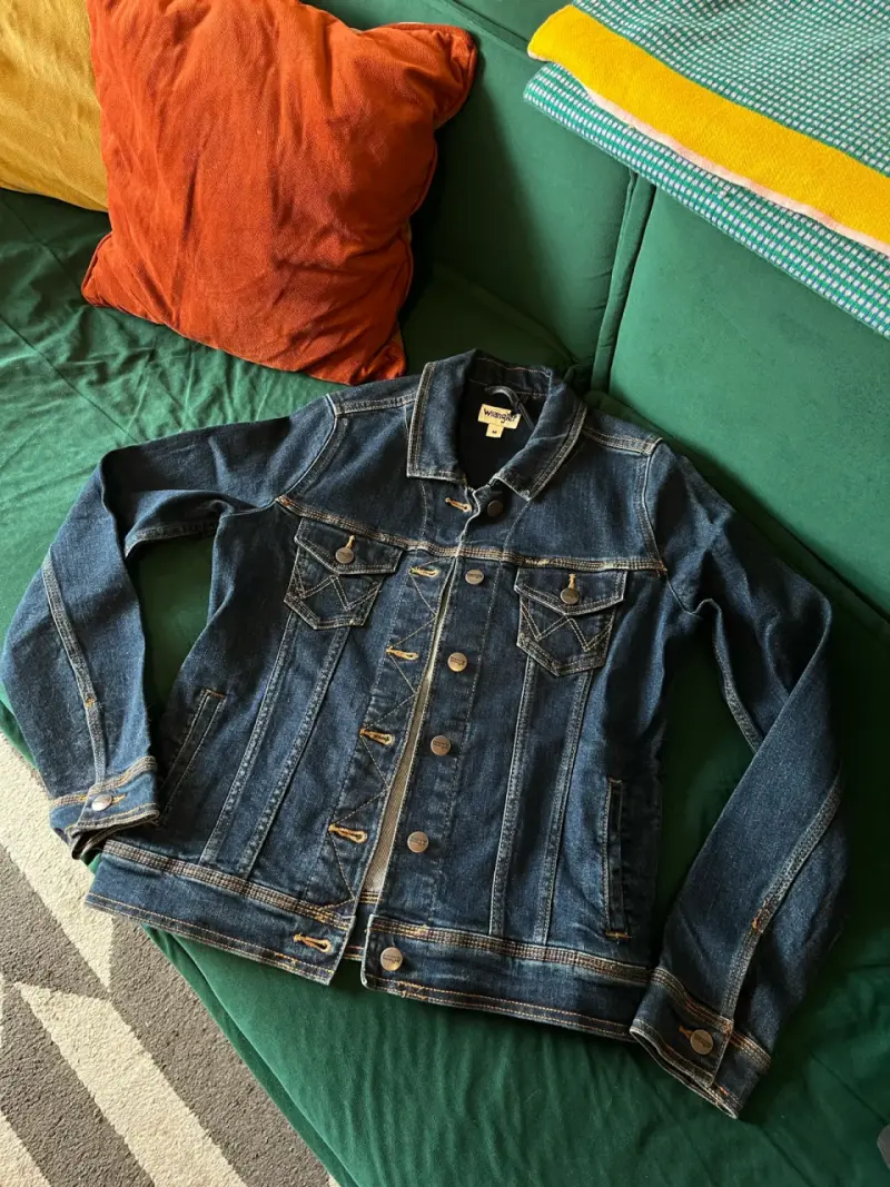 Chaqueta de mezclilla Wrangler azul - 1