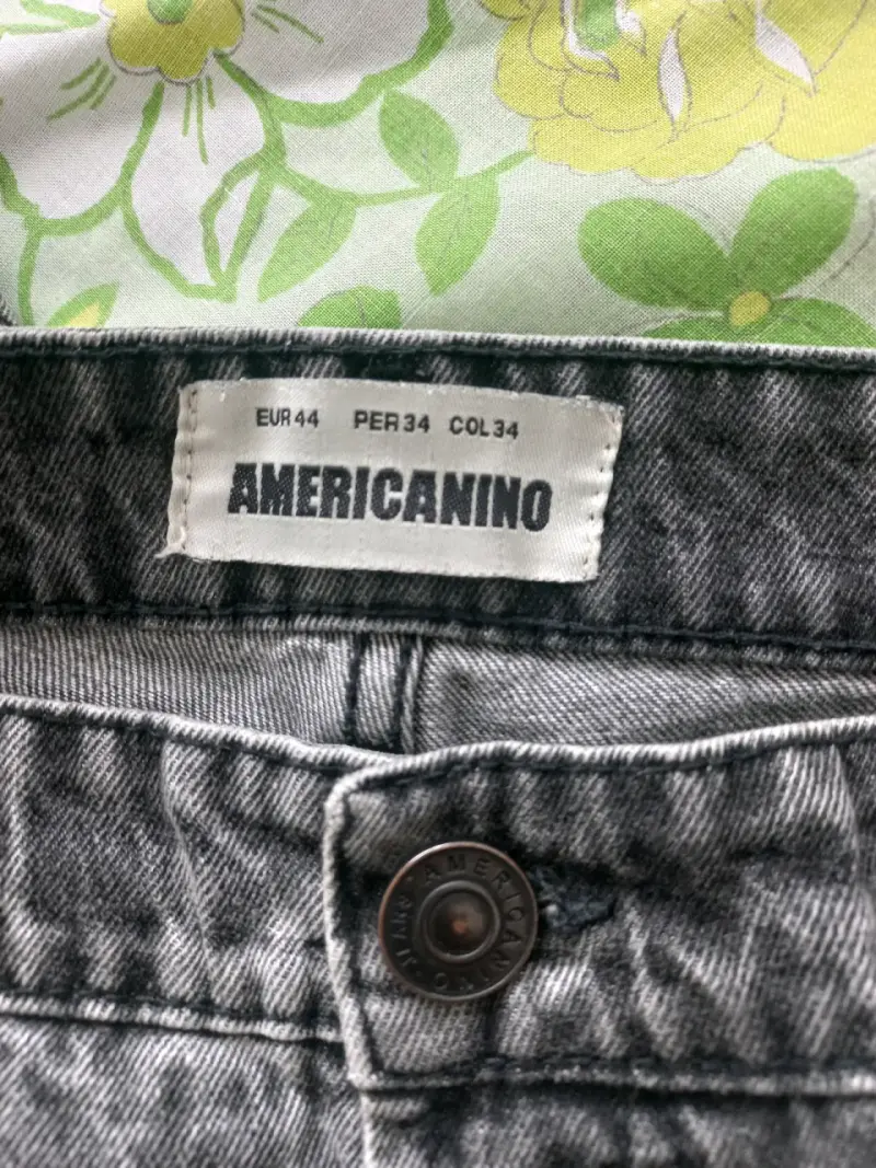 Jeans Americano gris para hombre talla 44 - 1