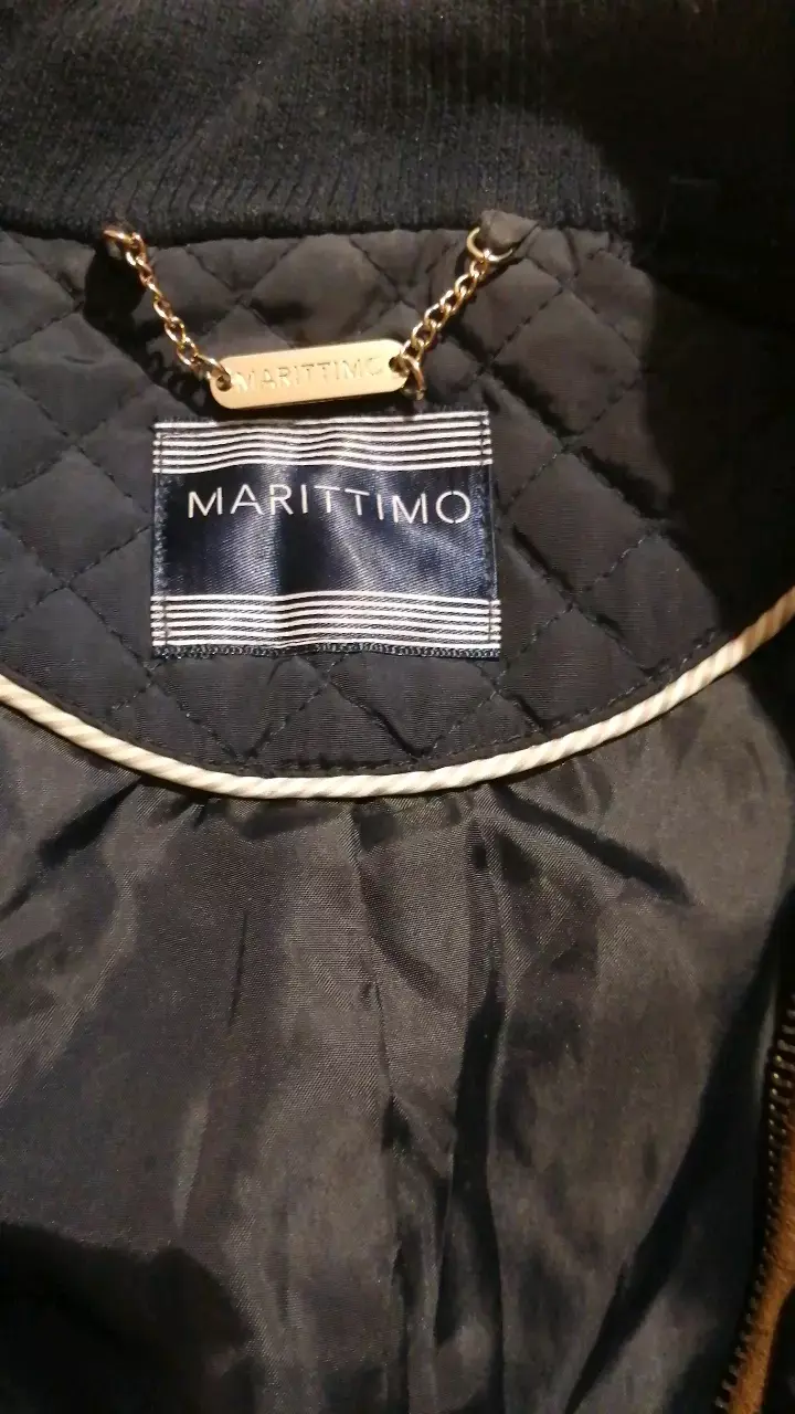 Chaleco acolchado azul marino con cierre - 4