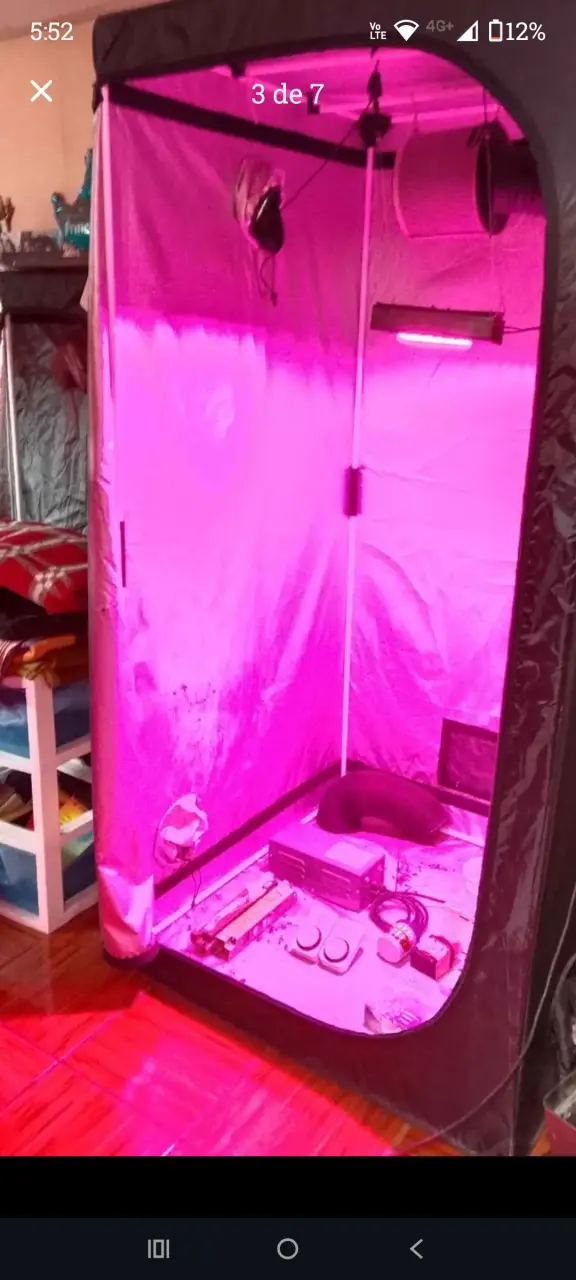 Carpa de cultivo interior con luz LED - 2