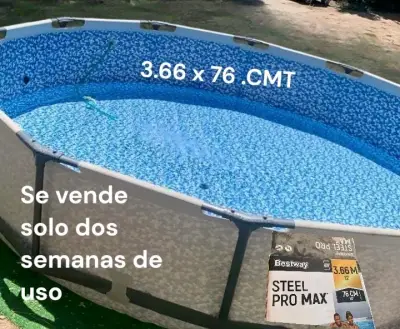 Piscina Bestway Steel Pro Max 3.66m x 76cm usada - miniatura 1