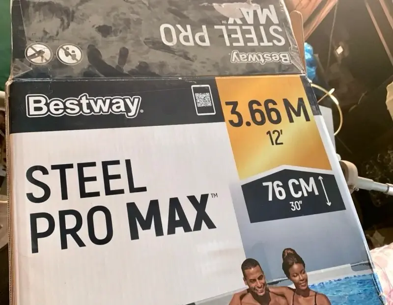 Piscina Bestway Steel Pro Max 3.66m x 76cm usada - 3