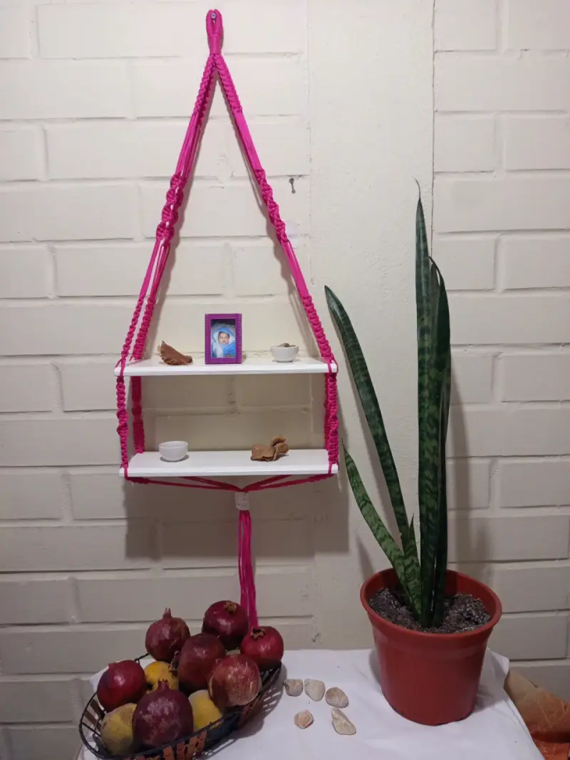 Decoración de pared búho macramé artesanal - 6