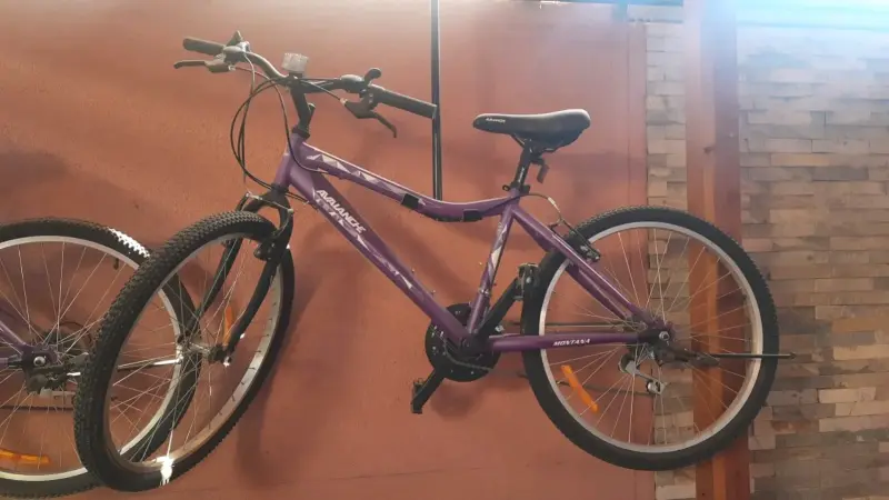Bicicleta montaña Avalanche morada en buen estado