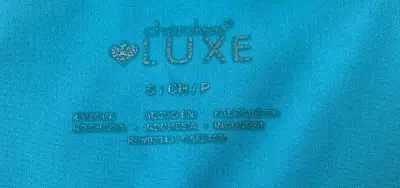 Delantal clínico turquesa para mujer talla S - miniatura 2