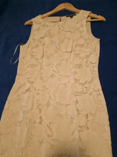 Vestido de encaje blanco Esprit talla 38 - miniatura 4