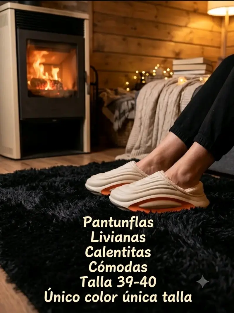 Pantuflas livianas y cómodas