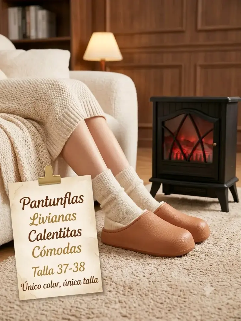 Pantuflas livianas y cómodas talla 37-38